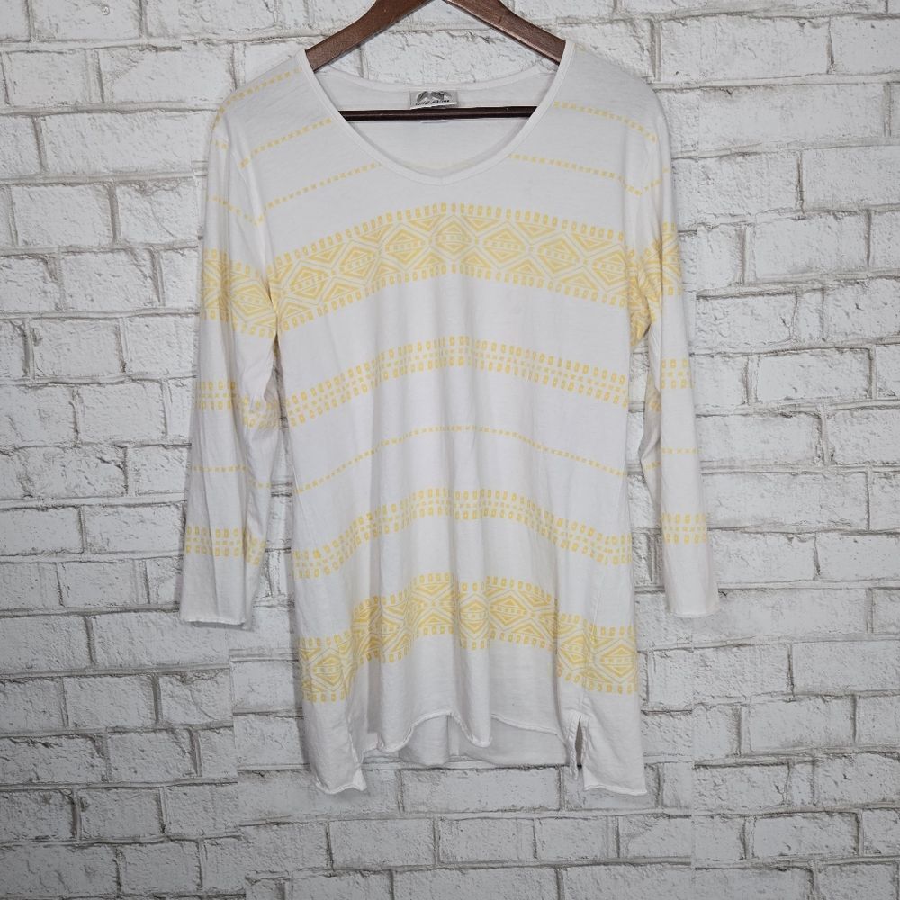 Wild Palms white and yellow top